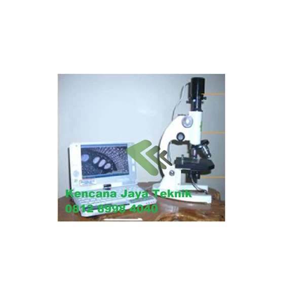 Mikroskop Stereo Trinokuler Dengan Camera + Laptop